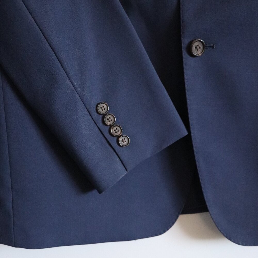 Ralph Lauren Men's Blue 44L Single-Breasted Wool V-Neck Formal Lined Blazer - Picture 9 of 15